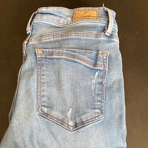 Express ripped skinny jeans